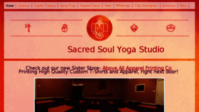 What Sacredsoulyogastudio.com website looked like in 2018 (5 years ago)