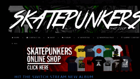 What Skatepunkers.net website looked like in 2018 (5 years ago)