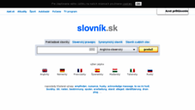 What Slovnik.azet.sk website looked like in 2018 (5 years ago)