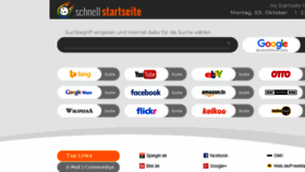 What Schnellstartseite.de website looked like in 2018 (5 years ago)