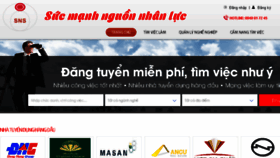 What Sannhansu.vn website looked like in 2018 (5 years ago)
