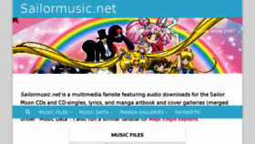 What Sailormusic.net website looked like in 2018 (5 years ago)