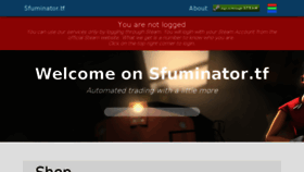 What Sfuminator.tf website looked like in 2018 (5 years ago)