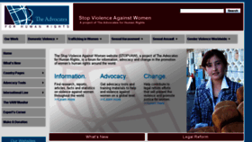 What Stopvaw.org website looked like in 2018 (5 years ago)