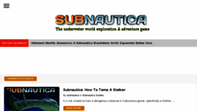 What Subnautica.org website looked like in 2018 (5 years ago)