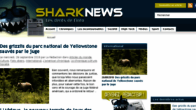 What Sharknews.fr website looked like in 2018 (7 years ago)