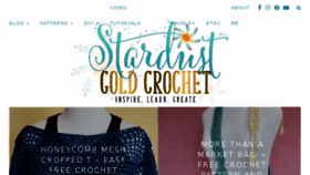 What Stardustgoldcrochet.com website looked like in 2018 (5 years ago)