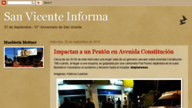 What Sanvicenteinforma.com website looked like in 2018 (5 years ago)
