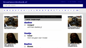 What Straatwoordenboek.nl website looked like in 2018 (5 years ago)