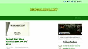 What Soalujian.net website looked like in 2018 (5 years ago)