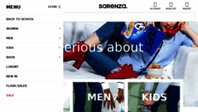 What Sarenza.co.uk website looked like in 2018 (5 years ago)