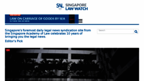 What Singaporelawwatch.sg website looked like in 2018 (5 years ago)
