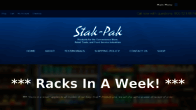 What Stak-pak.com website looked like in 2018 (5 years ago)
