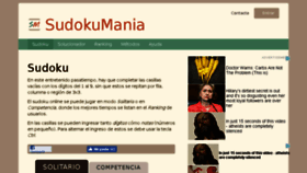 What Sudokumania.net website looked like in 2018 (5 years ago)