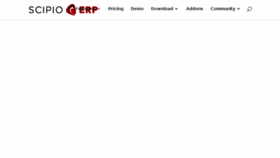 What Scipioerp.com website looked like in 2018 (5 years ago)