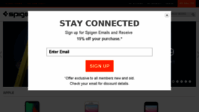 What Spigen.com.sg website looked like in 2018 (5 years ago)