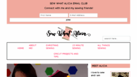 What Sewwhatalicia.com website looked like in 2018 (5 years ago)
