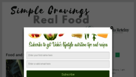 What Simplecravingsrealfood.com website looked like in 2018 (5 years ago)
