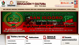 What Sedtolima.gov.co website looked like in 2018 (5 years ago)