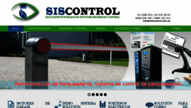 What Siscontrol.com.ec website looked like in 2018 (5 years ago)