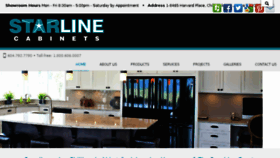 What Starlinecabinets.com website looked like in 2018 (5 years ago)