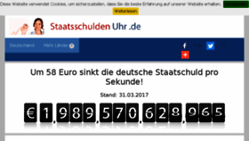 What Staatsschuldenuhr.de website looked like in 2018 (5 years ago)