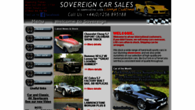 What Sovereigncarsales.co.uk website looked like in 2018 (5 years ago)