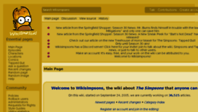 What Simpsonswiki.net website looked like in 2018 (5 years ago)
