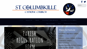 What Saintcolumbkille.org website looked like in 2018 (5 years ago)