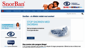 What Snorban.dk website looked like in 2018 (5 years ago)