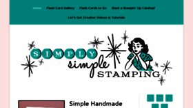 What Simplysimplestamping.com website looked like in 2018 (5 years ago)