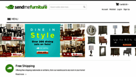 What Sendmefurniture.com website looked like in 2018 (5 years ago)