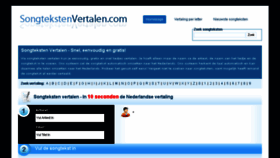 What Songtekstenvertalen.com website looked like in 2018 (5 years ago)
