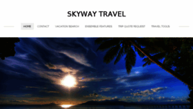 What Skywaytravelinc.com website looked like in 2018 (5 years ago)