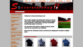 What Soccerstarshop11.net website looked like in 2018 (5 years ago)