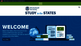 What Studyinthestates.dhs.gov website looked like in 2018 (5 years ago)