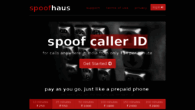 What Spoofhaus.com website looked like in 2018 (5 years ago)