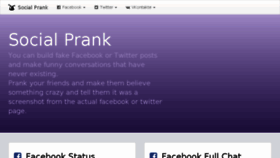 What Social-prank.foxsash.com website looked like in 2018 (5 years ago)