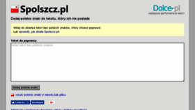 What Spolszcz.pl website looked like in 2018 (5 years ago)