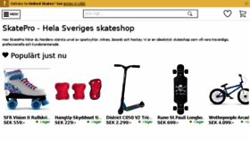What Skatepro.se website looked like in 2018 (5 years ago)