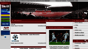 What Soccer-live.pl website looked like in 2018 (5 years ago)