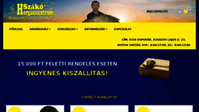 What Szakohorgaszbolt.hu website looked like in 2018 (5 years ago)
