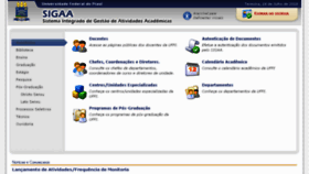 What Sigaa.ufpi.br website looked like in 2018 (5 years ago)