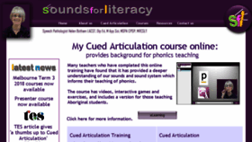 What Soundsforliteracy.com.au website looked like in 2018 (5 years ago)