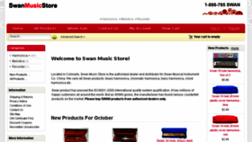 What Swanmusicstore.com website looked like in 2018 (5 years ago)