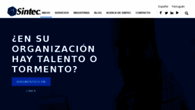 What Sintec.com.mx website looked like in 2018 (5 years ago)