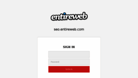What Seo.entireweb.com website looked like in 2018 (5 years ago)