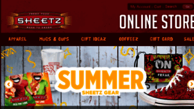 What Sheetzshop.com website looked like in 2018 (5 years ago)