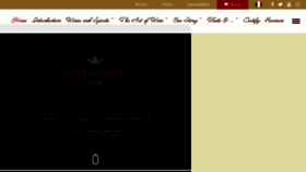 What Sanleonardo.it website looked like in 2018 (5 years ago)