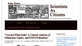 What Scientistsascitizens.org website looked like in 2018 (5 years ago)